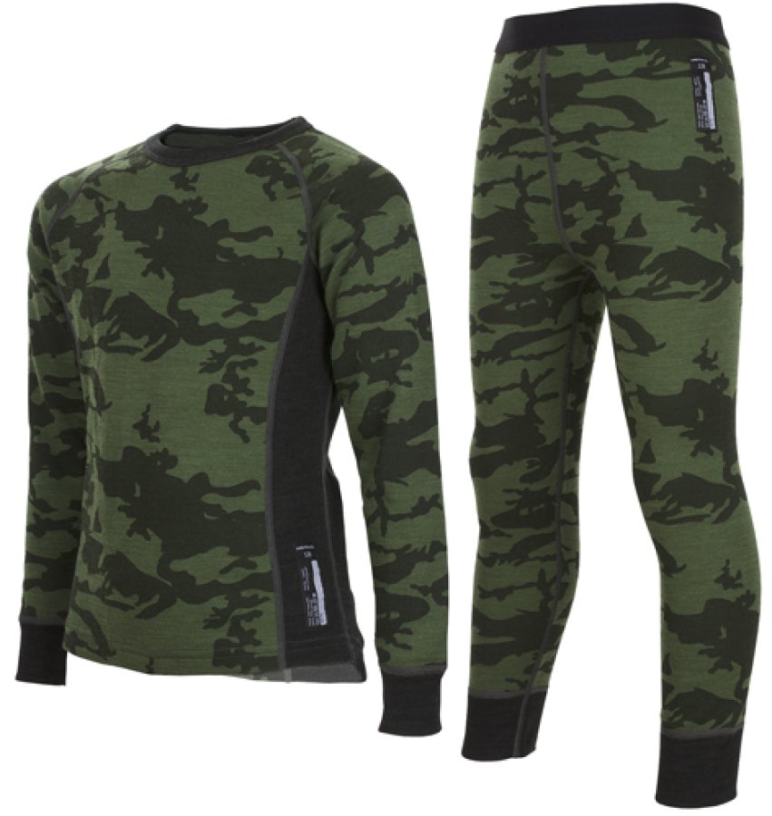 PRINT MERINO SET green
