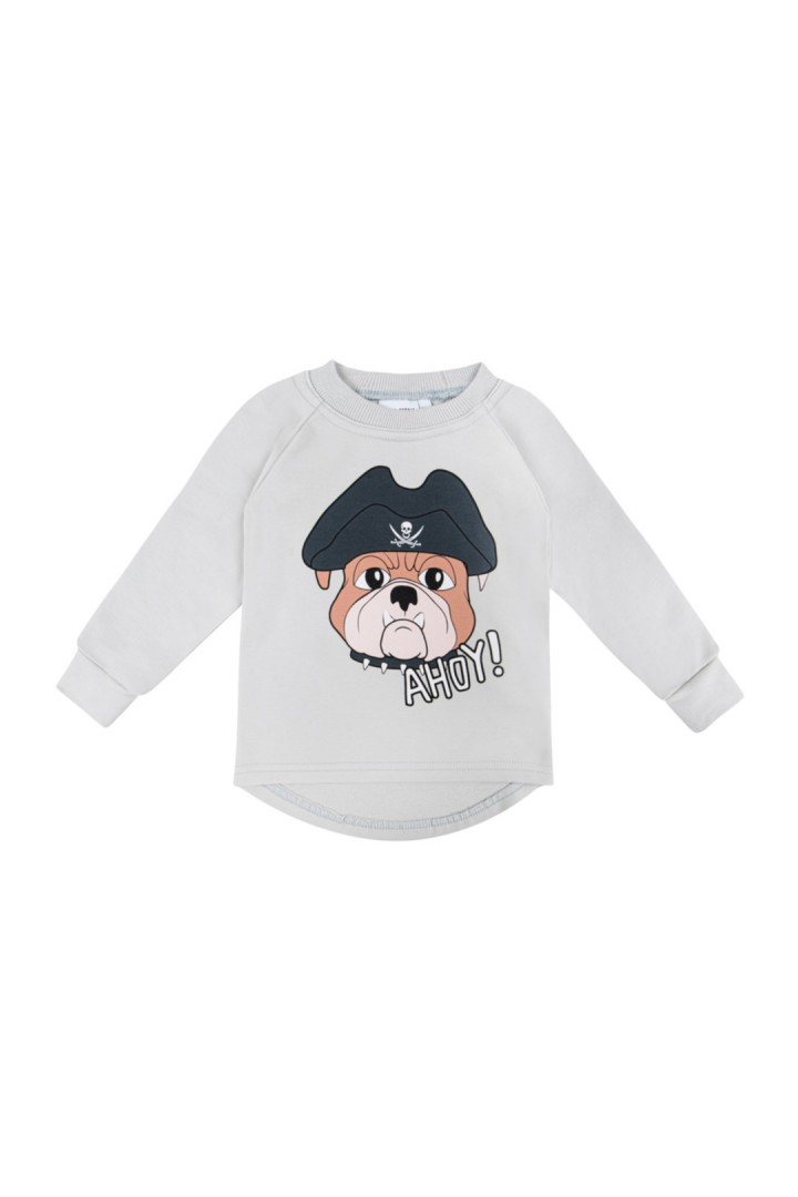 DOG THE PIRATE GREY JERSEY LONGSLEEVE