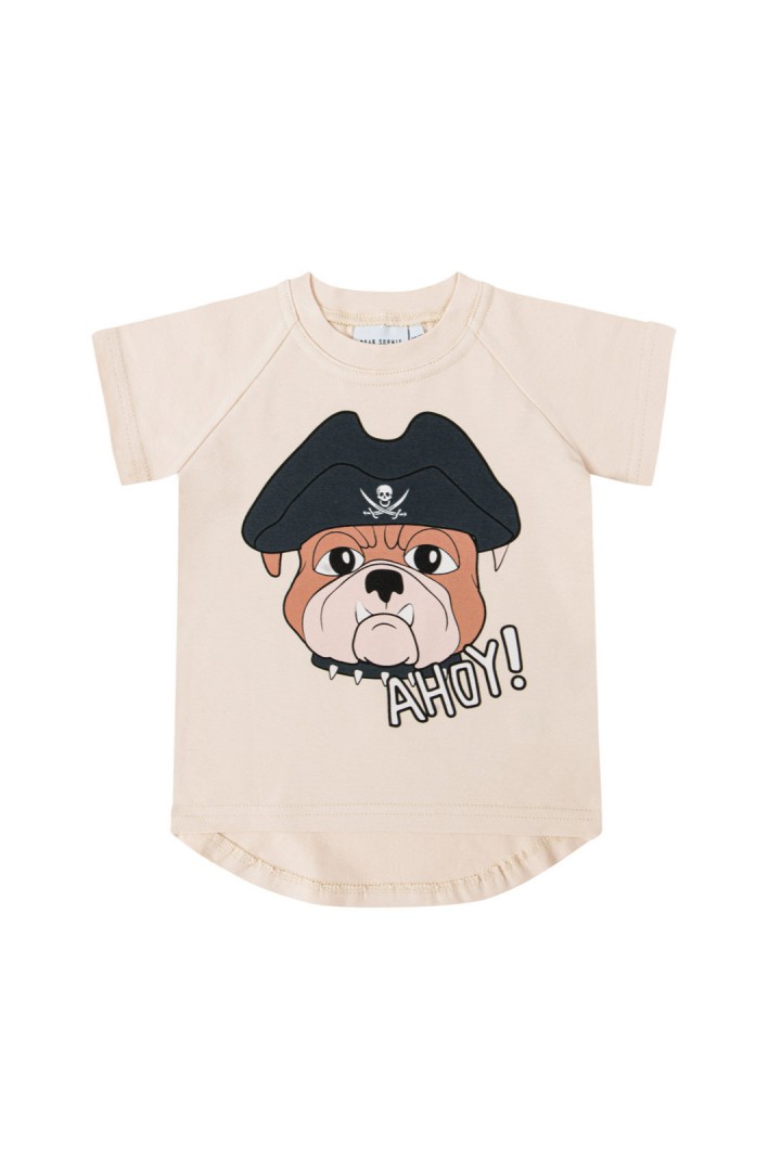  DOG THE PIRATE VANILLA T-SHIRT DEAR SOPHIE