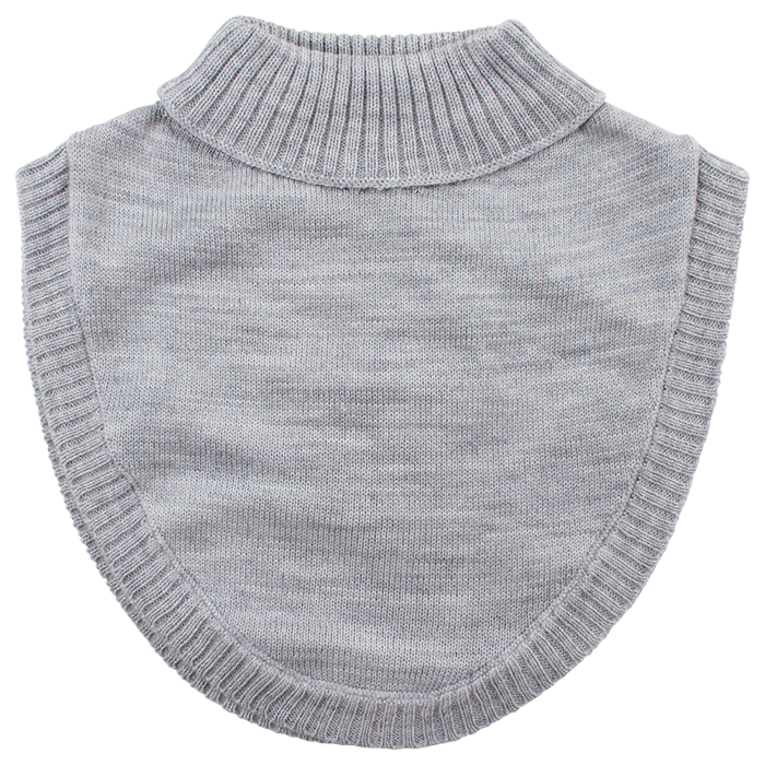 Nordic Knit Wool Neckwarmer Grey Melange