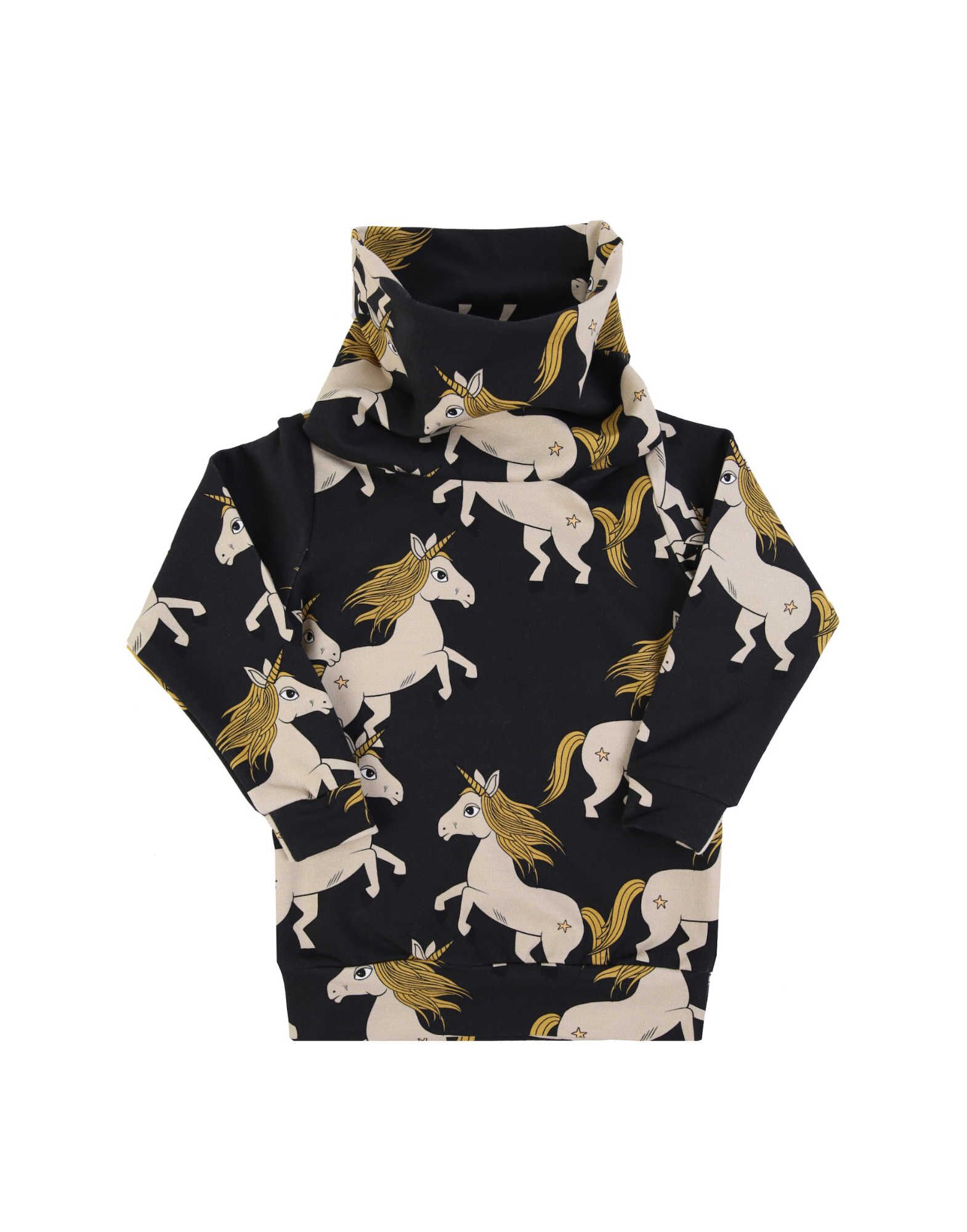 BLACK UNICORN TUBE SWEATSHIRT