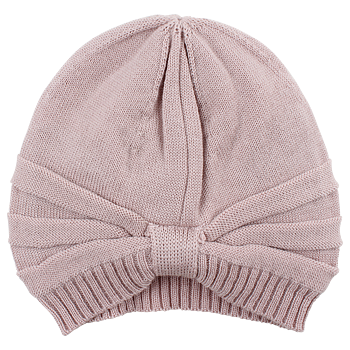 Knit Wool Hat Shadow Rose