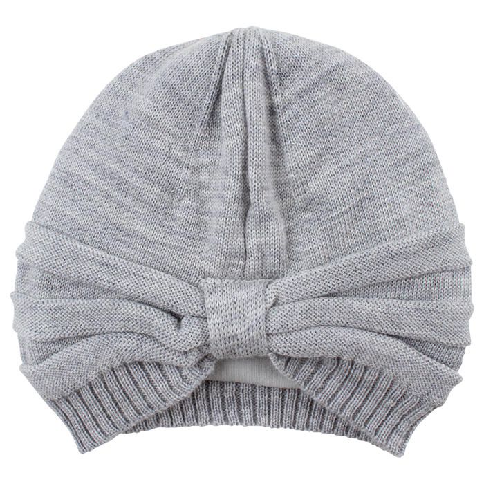 Knit Wool Hat Grey Melange