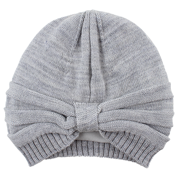 Knit Wool Hat Grey Melange