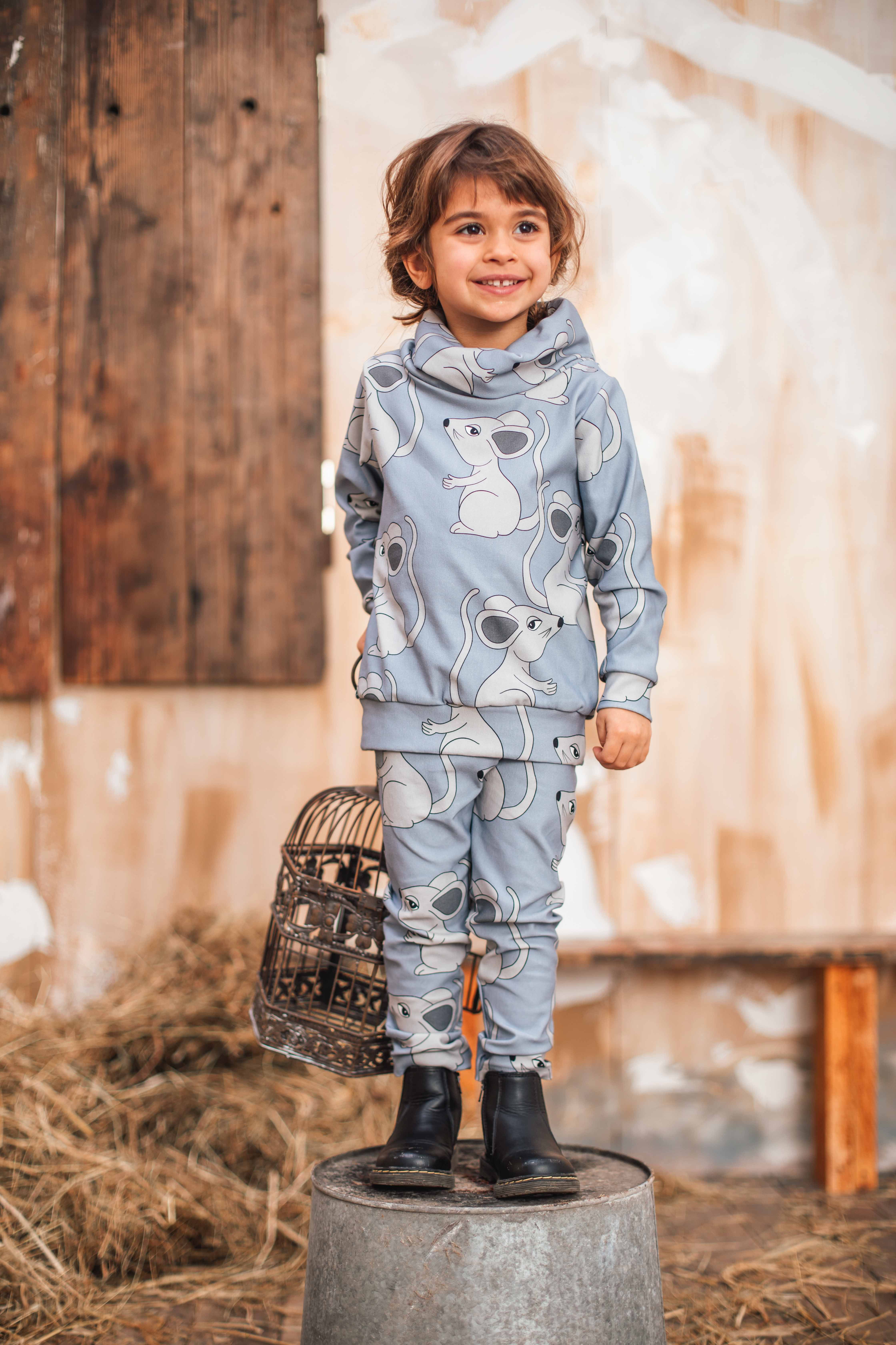 Dear sophie mouse blue tube sweatshirt - 2