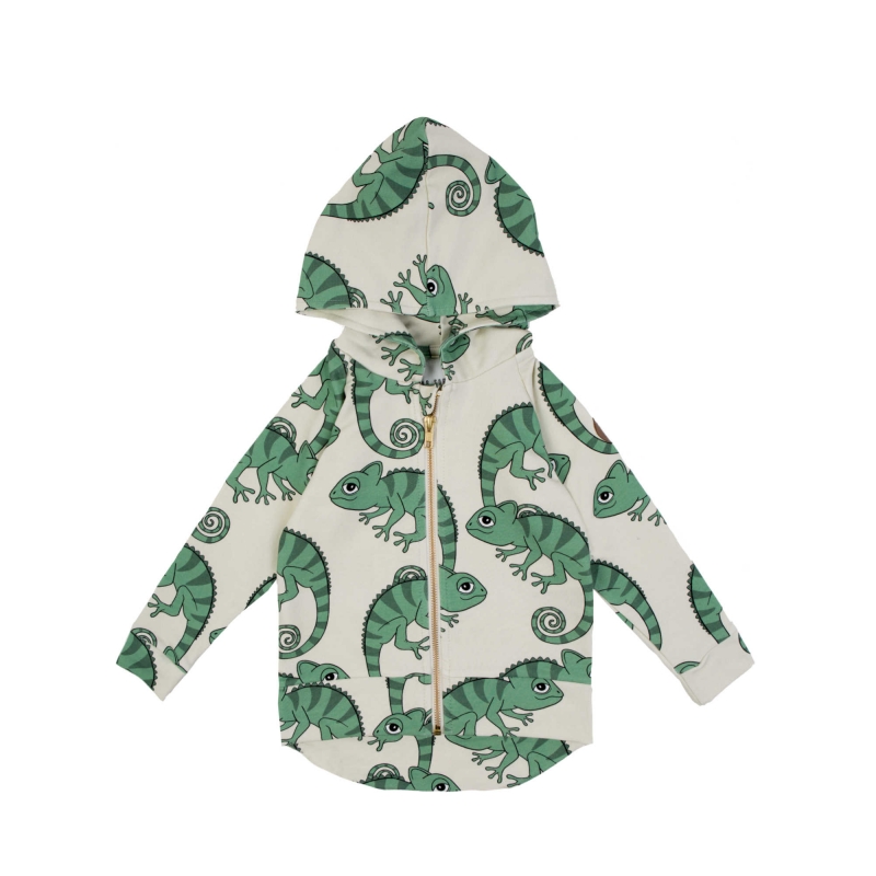 CHAMELEON ECRU HOODIE - 2