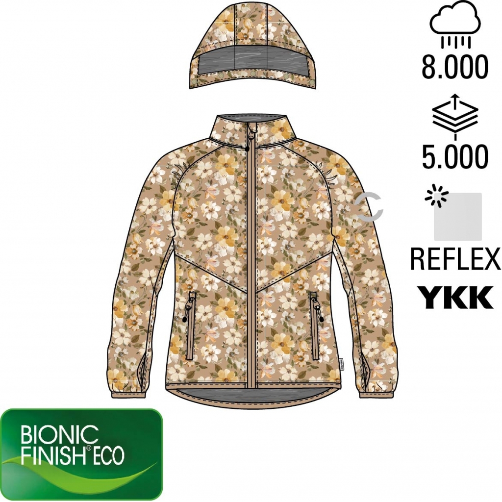  Softshell Girls Jacket w. Print - 2