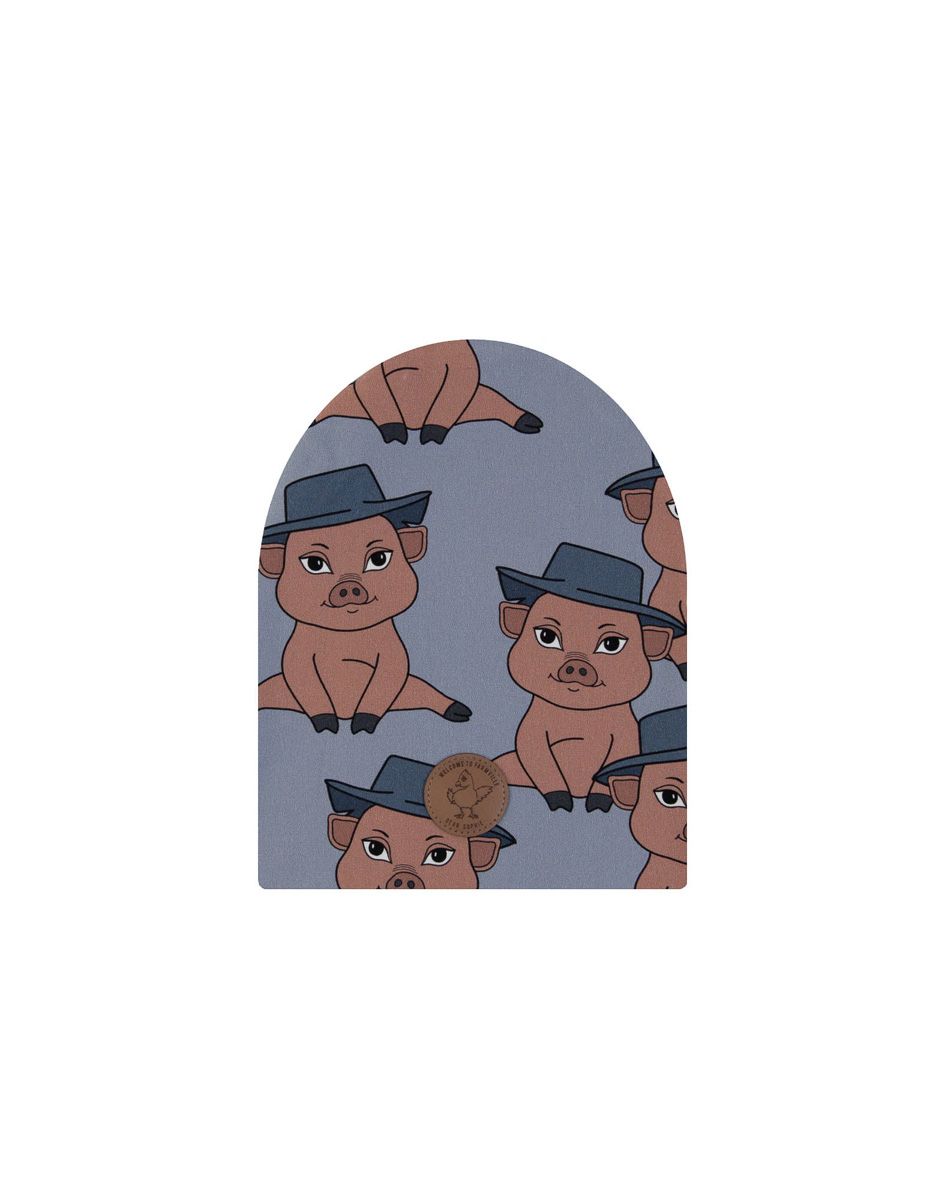 DEAR SOPHIE piggy blue beanie