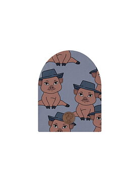 DEAR SOPHIE piggy blue beanie
