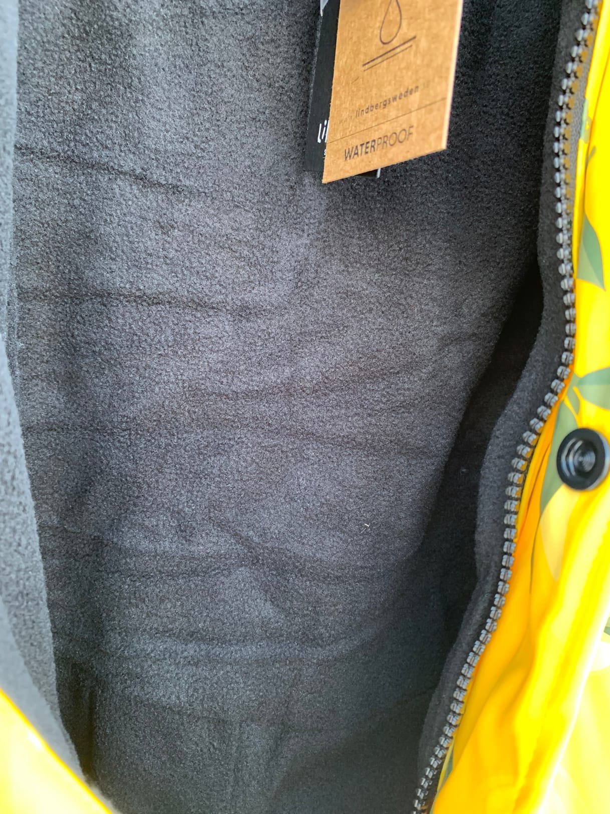 NORDSKOG RAIN BABY OVERALL FLEECE  Gul - 6