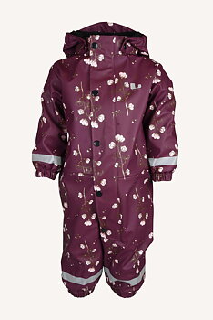 NORDSKOG RAIN BABY OVERALL FLEECE - PLUM