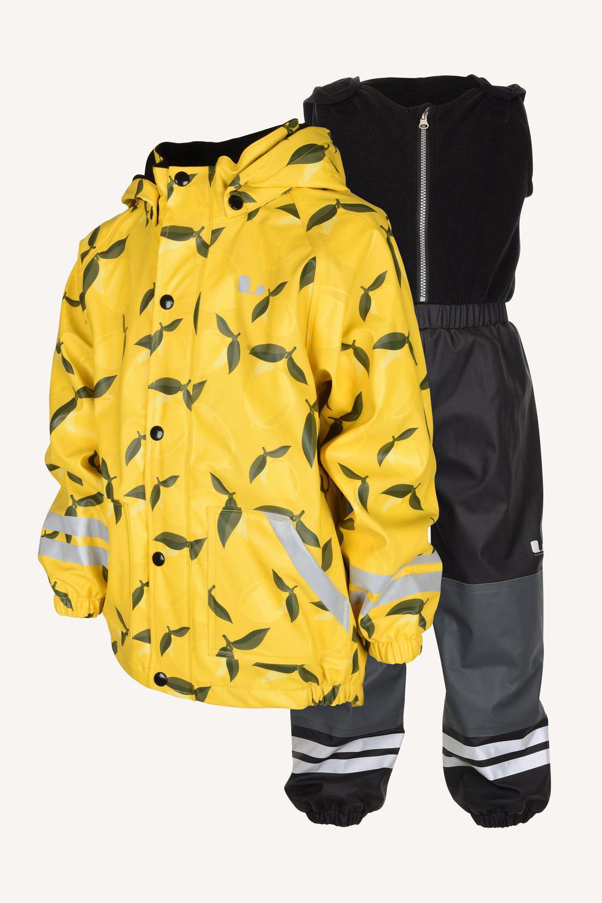 NORDSKOG RAIN SET FLEECE - YELLOW