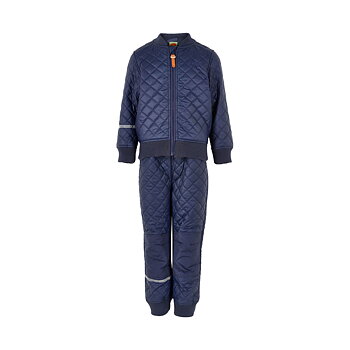 PU thermal set -solid med fleece Dark Navy