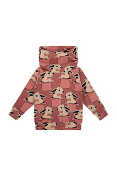 RABBIT DARK RED SNOOD SWEATSHIRT