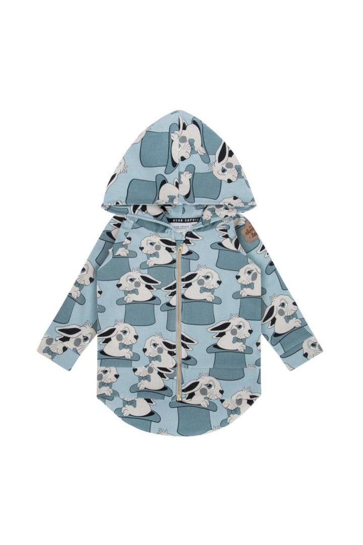 DEAR SOPHIE  RABBIT BLUE HOODIE
