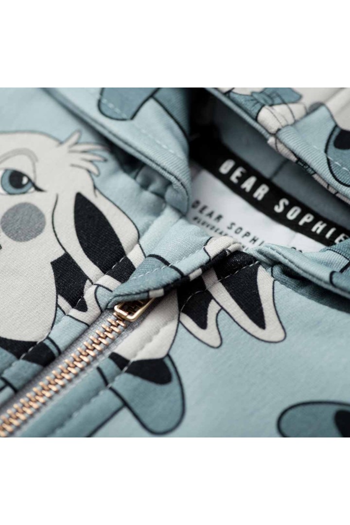 DEAR SOPHIE  RABBIT BLUE HOODIE - 2