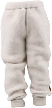 Wool pants melange offwhite