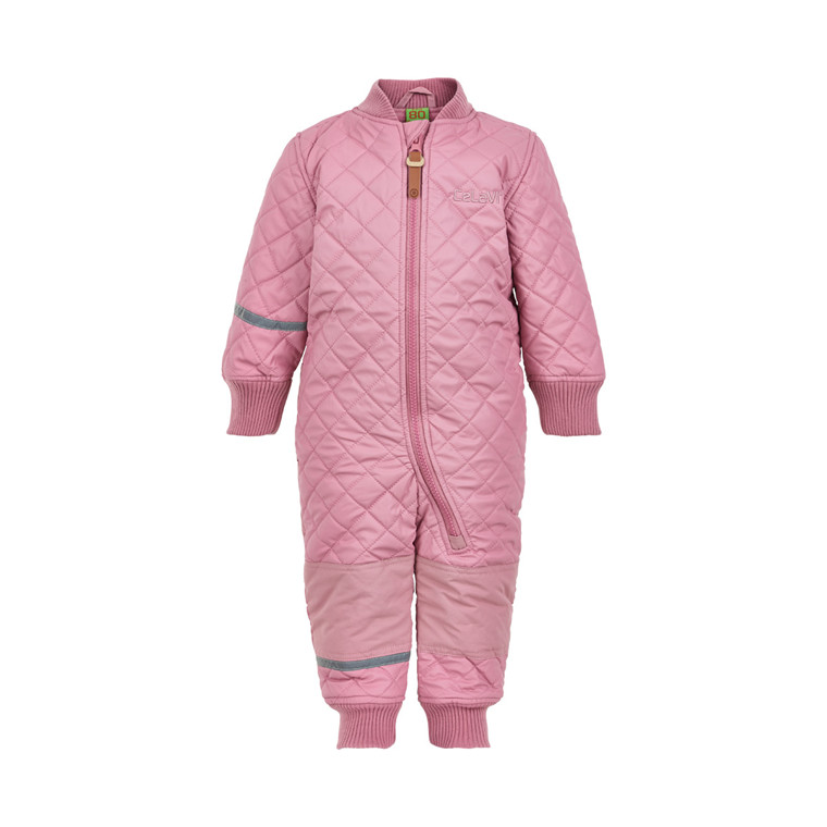 PU thermal suit -solid w. fleece lining Pink