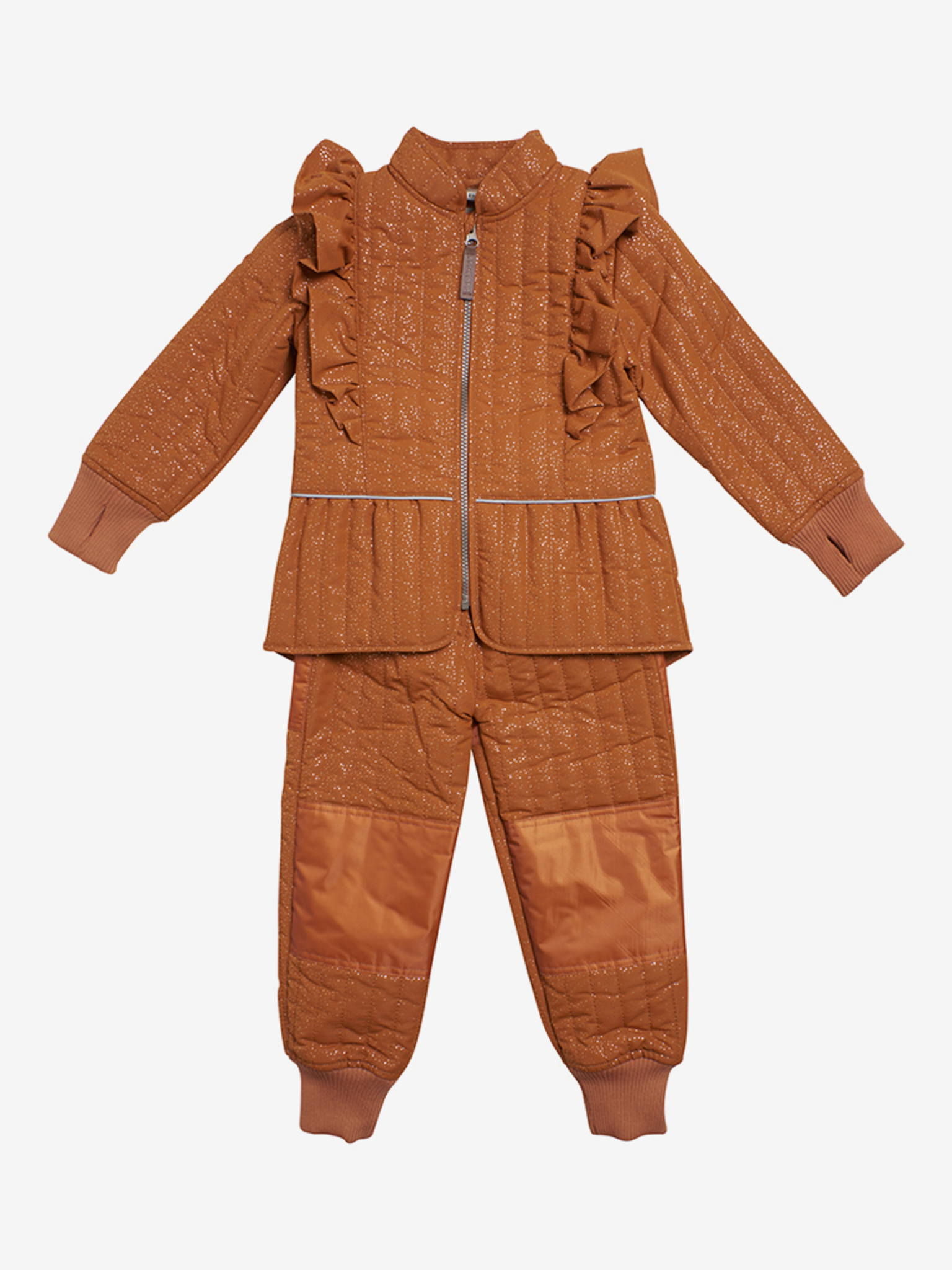 En Fant - Thermal Set W. Gold Glitter   Leather Brown
