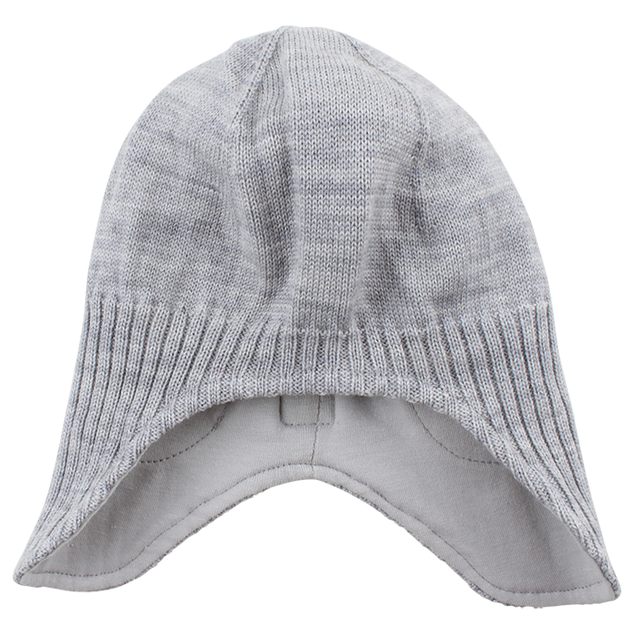 Nordic Knit Wool Hat Grey melange - 4