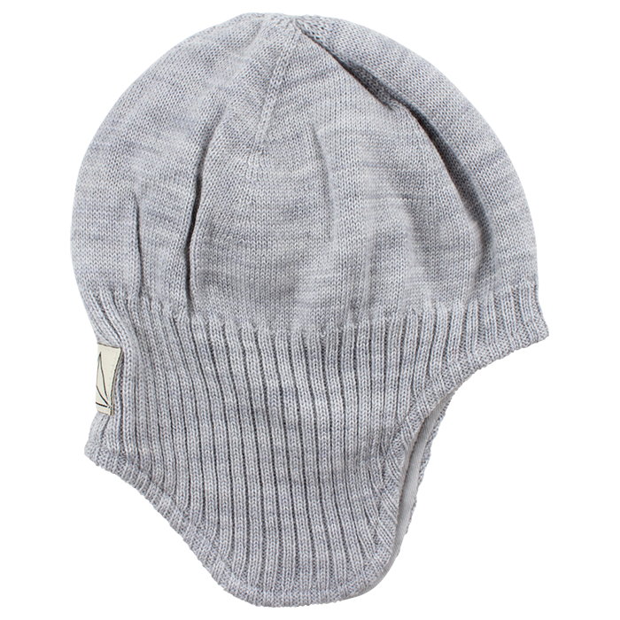 Nordic Knit Wool Hat Grey melange - 2