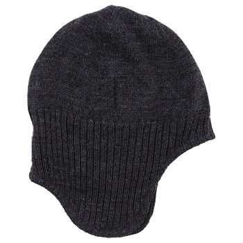 Nordic Knit Wool Hat Dark Grey Melange