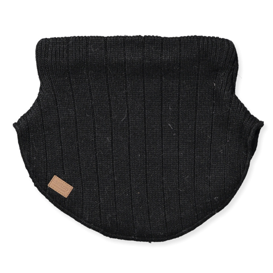Wool neckwarmer Black
