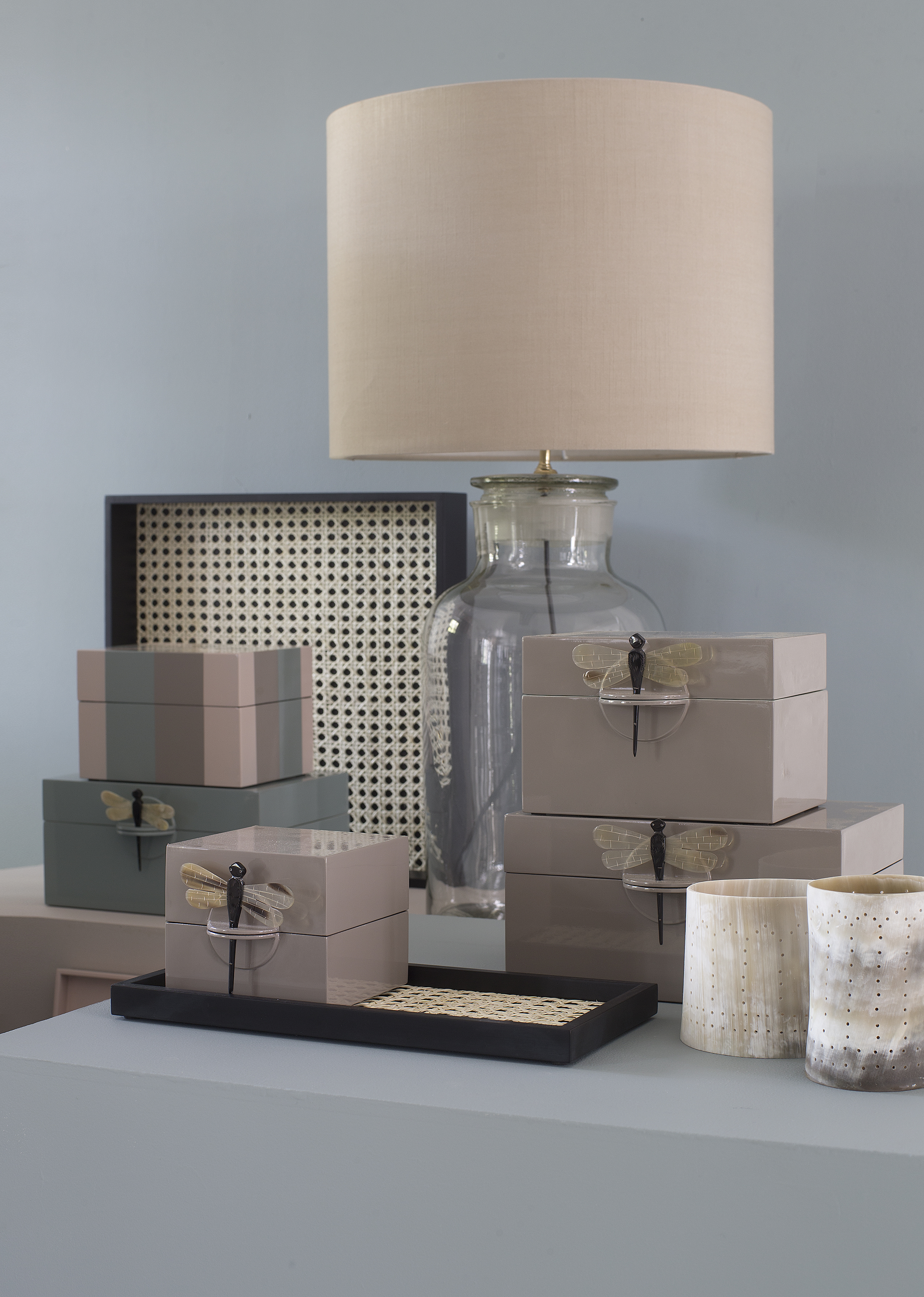Lampskärm, råsilke, kitfärgad