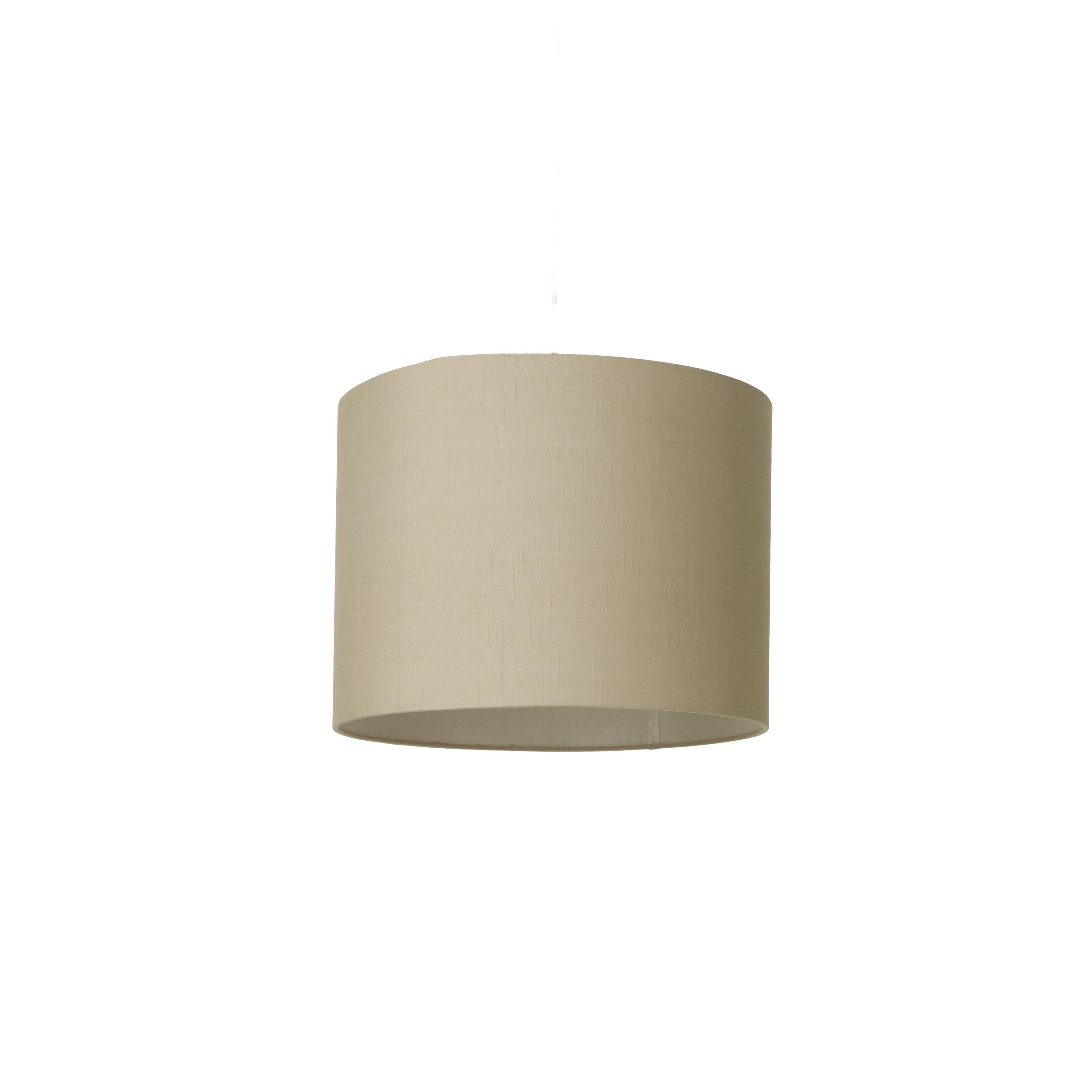 Lampskärm, råsilke, kitfärgad