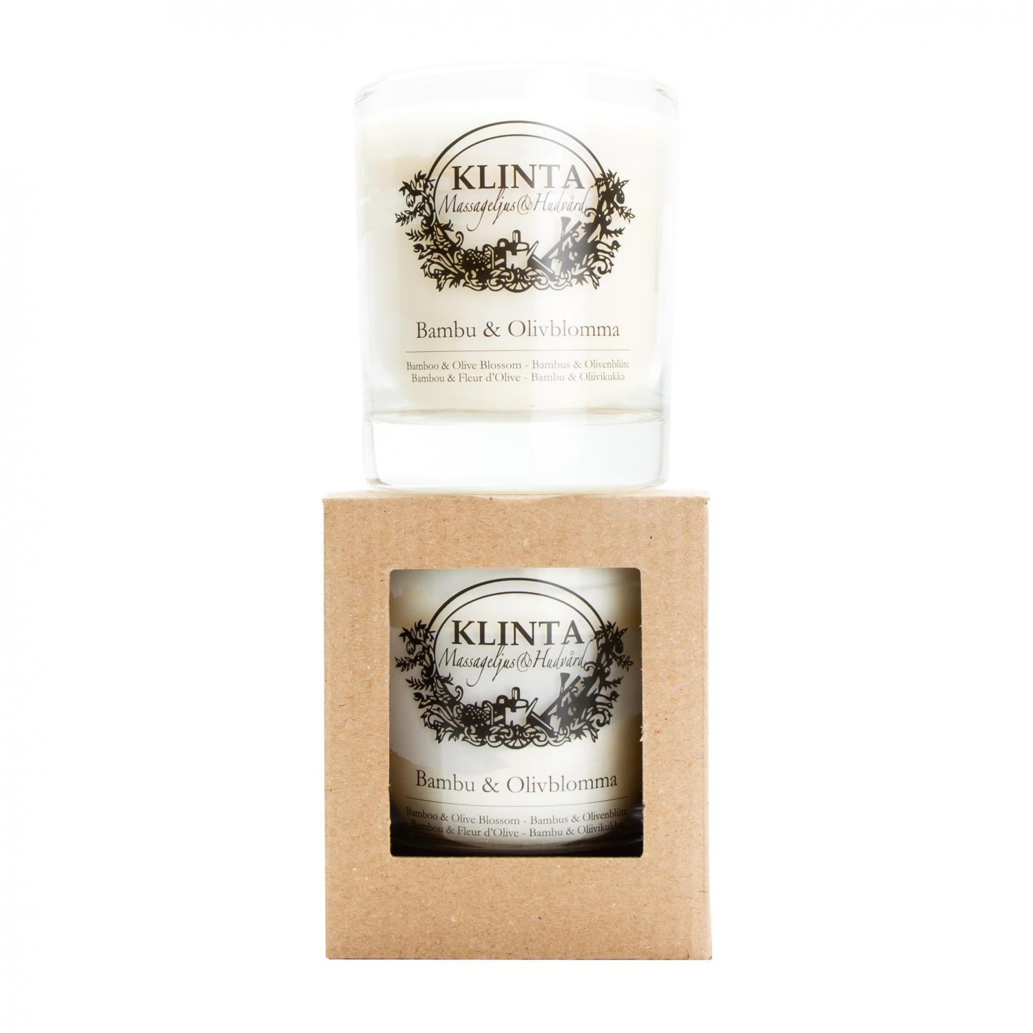 Massageljus Bambu & Olivblomma