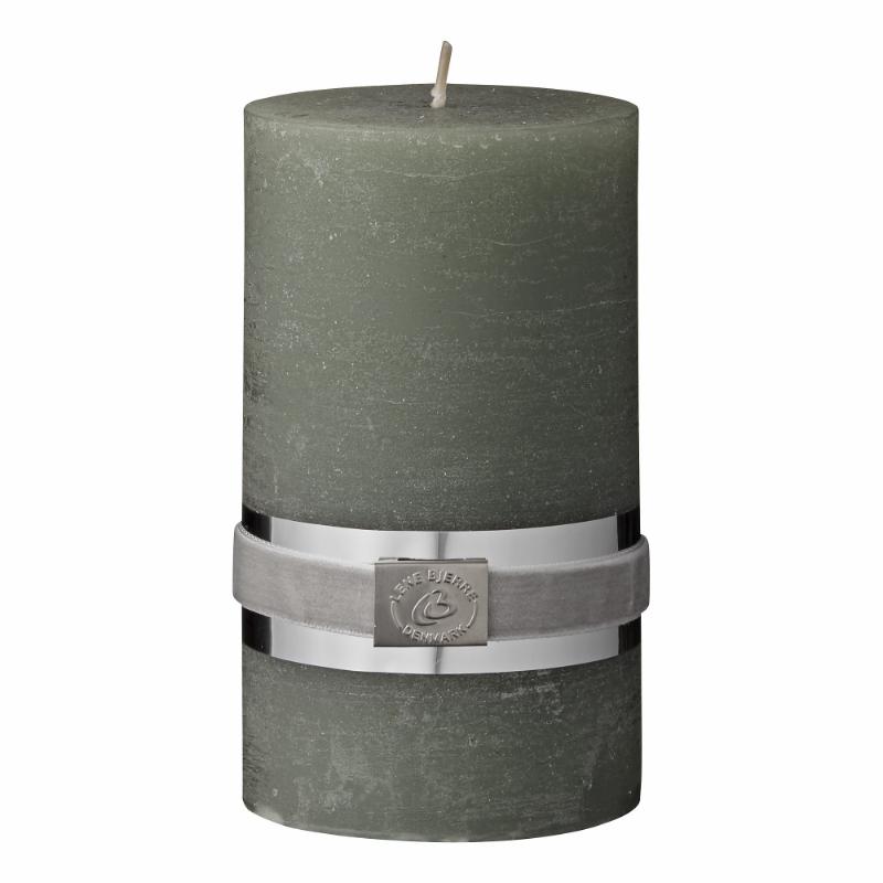 Rustik Blockljus 12,5 cm Dusty Green