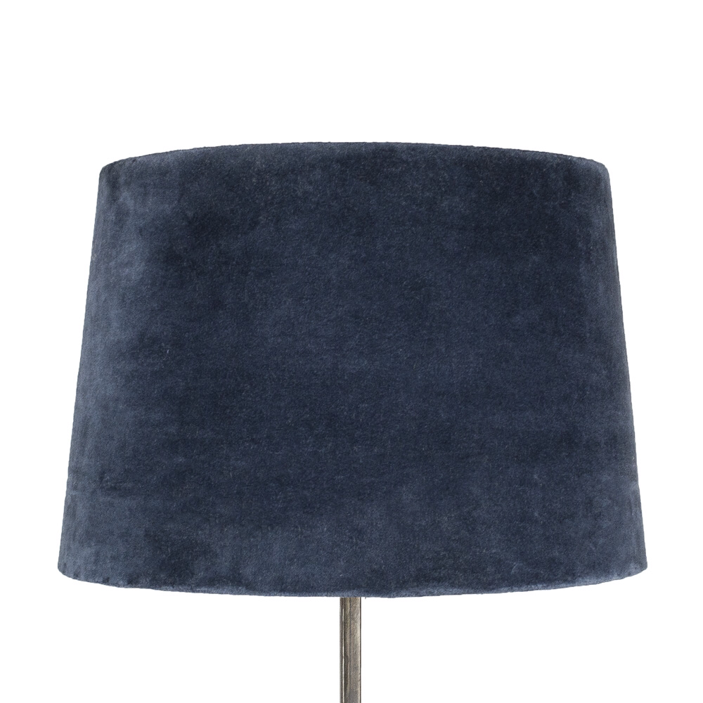 Lampskärm midnattsblå sammet