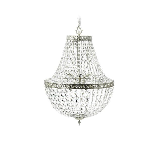 Divine Chandelier antiksilver/iron/glass D:55xH:60 cm