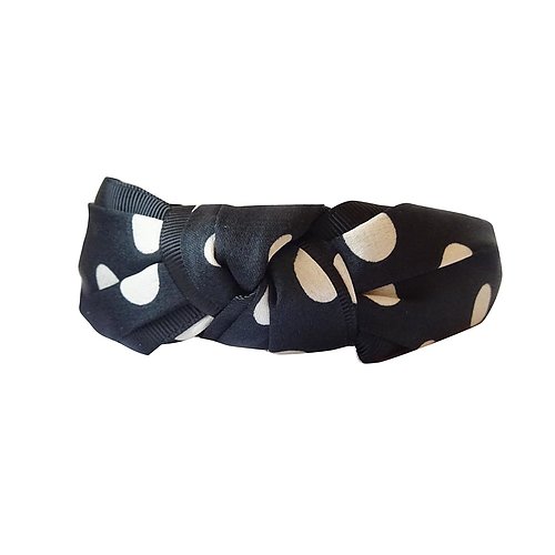 Diadem prickigt svart/vitt