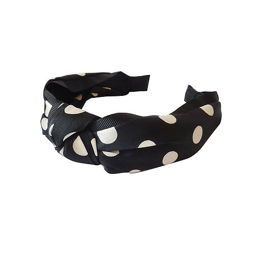 Diadem prickigt svart/vitt