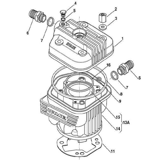 O-ring, cylinderbult, IAME X30 - 2