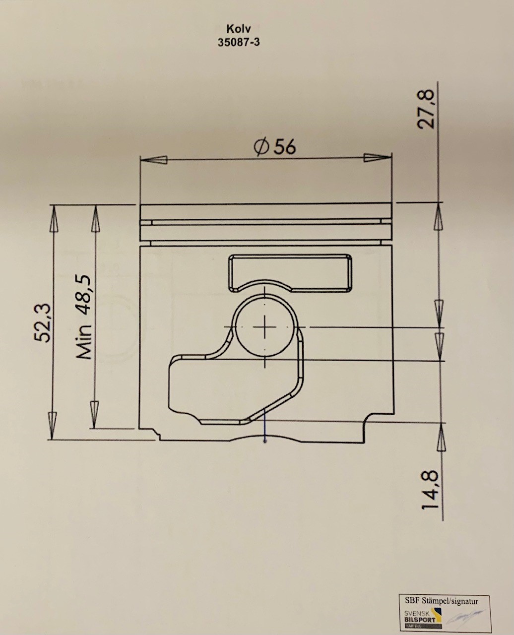 Kolv, R95 2021- - 2