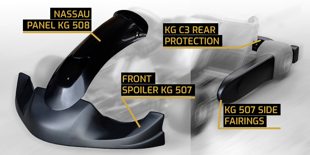 Bakspoiler, C3 CIK/23  KG   Ytterdel - 2