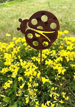 50% RABATT ÄR AVDRAGEN/Nyckelpiga blomsterstick/12 ST PER FÖRP