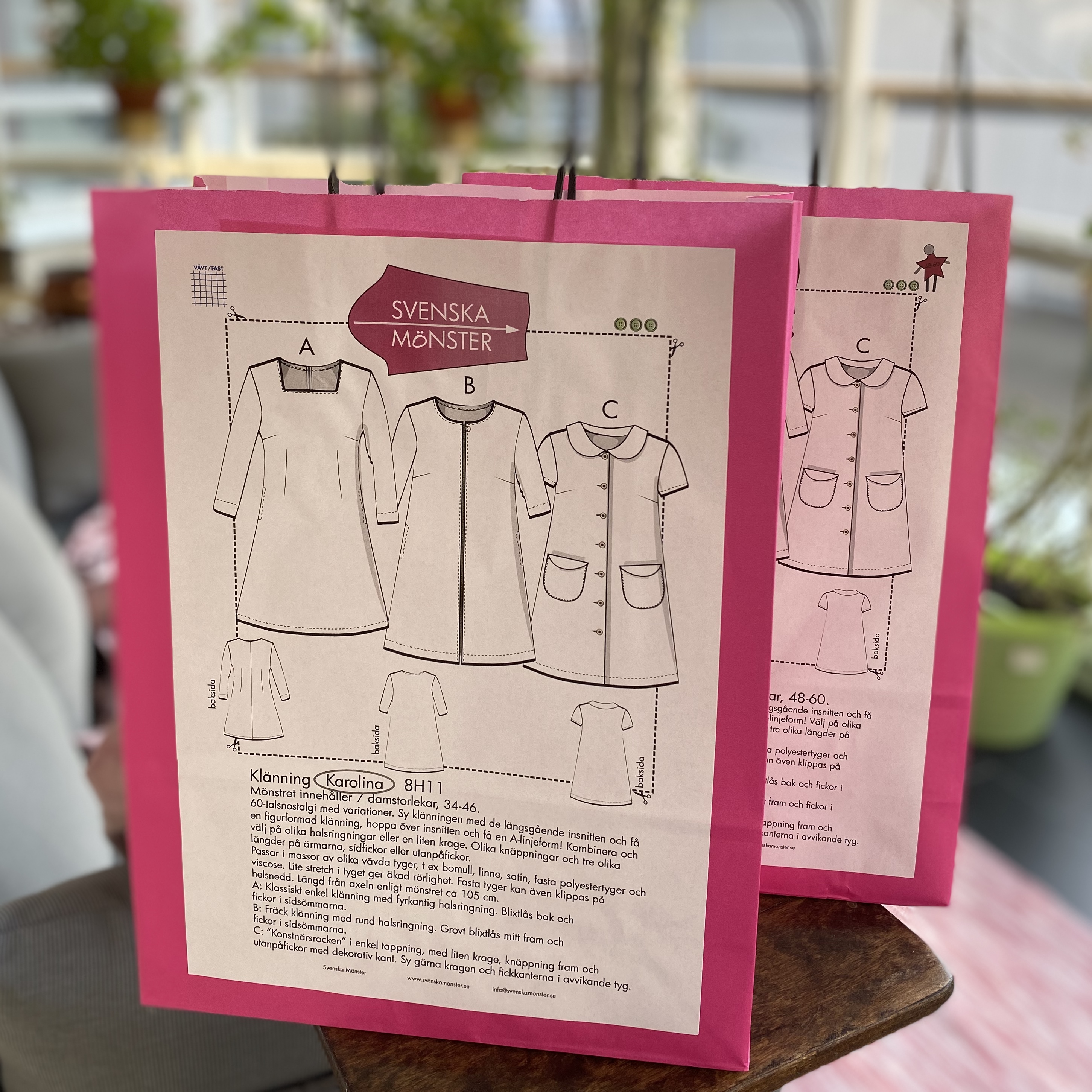 Paper pattern, Dress Karolina 8H11, 34-60. English. - 12