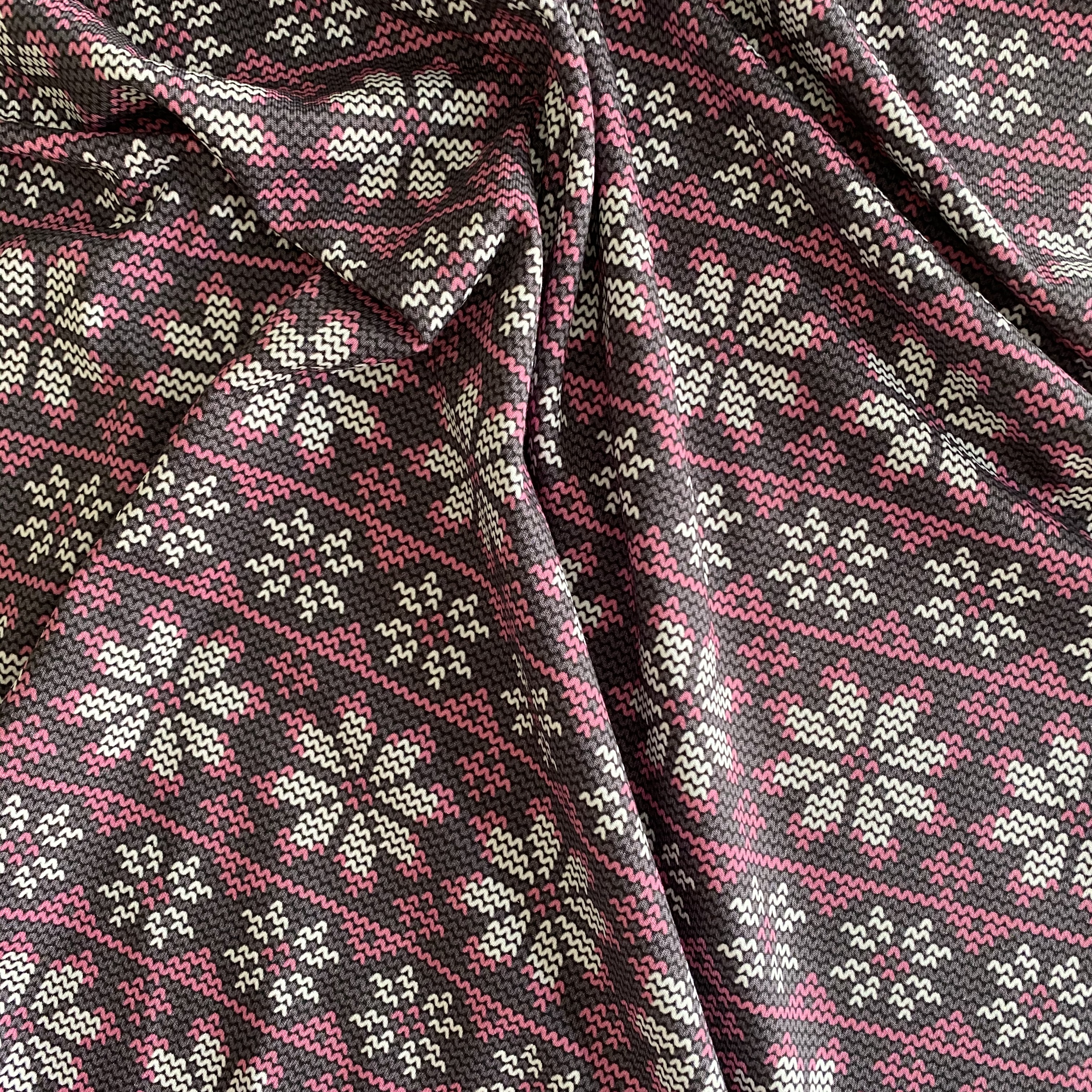 Bomullsjersey Snowflake - 3
