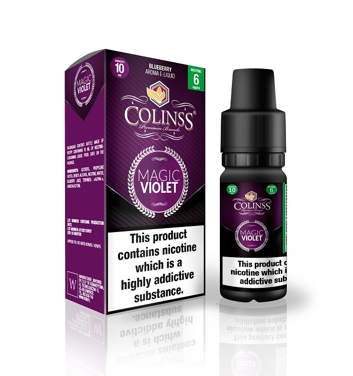 E-liquid COLINS smak av solmogna blåbär - Swecig