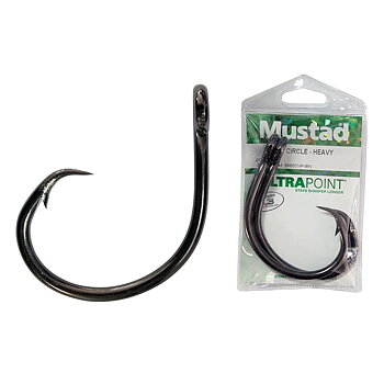 Mustad Demon Heavy cirkelkrok svart nickel, 