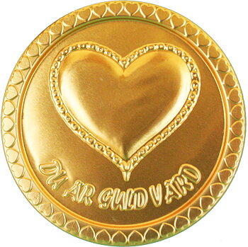 Guldmedalj "Du är guld värd" 20 st 
