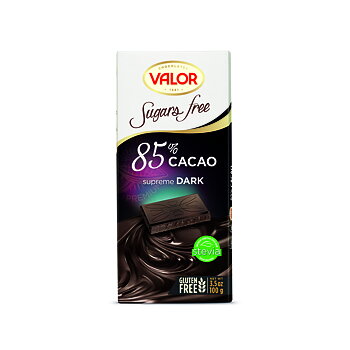 85% Mörk choklad sockerfri 100gr 17st