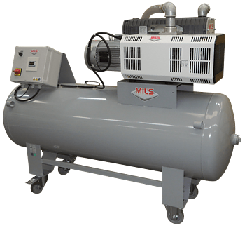Central vacuum system Mil's Indusvac E25.R