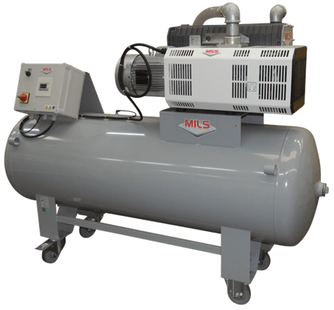 Centralvakuumsystem Mil's Indusvac 2 x E65.R