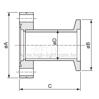 Reducing adaptor SS DN16CF-DN16ISO-KF - 2