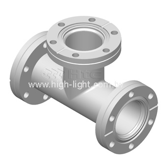 T-stycke SS304 NW100CF-F