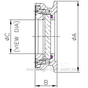 Viewport DN50ISO-KF glass - 2